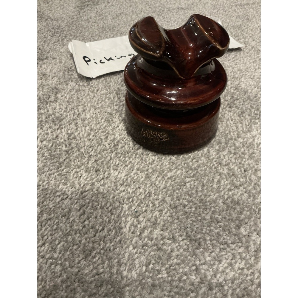 Vintage Locke Hi Top 66 Brown‎ Porcelain/ceramic insulator